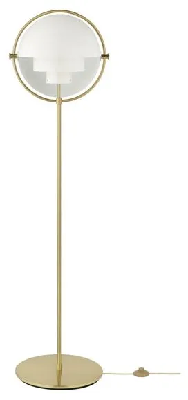 GUBI Multi-Lite Gulvlampe Messing & Hvid