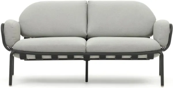 Joncols, Udendørs 2-personers sofa, grå, H72x164x80 cm, metal
