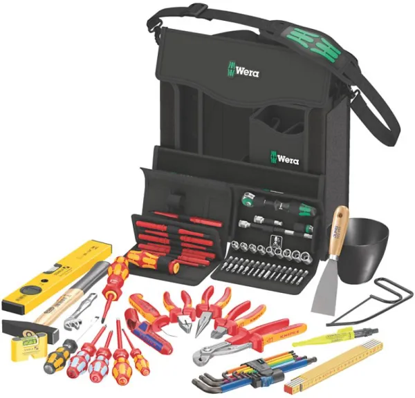 Wera 2go E 1 Værktøjssæt til El-installatører, 73 dele